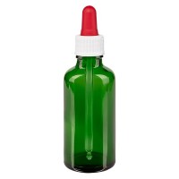 Pipettenflasche grün 50ml, Pipette weiss/rot Standard Pipettenflasche grün 50ml, Pipette weiss/rot Standard