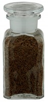 Gewürzglas Idee: Vierkant-Apothekerflasche 100 ml Weithals KIarglas inkl. Glasstopfen Gewürzglas Idee: Vierkant-Apothekerflasche 100 ml Weithals KIarglas inkl. Glasstopfen