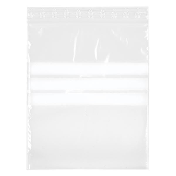 100 PolyZip-Beutel 250x350mm mit Beschriftungsfeld Stärke: 50 mµ