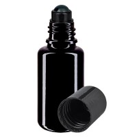 Deodorantflaskor 20ml violett glas, Stängning svart Deodorantflaskor 20ml violett glas, Stängning svart