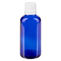Apothekenfl. blau 50ml Tropfv. 1.2mm weiss OV Apothekenfl. blau 50ml Tropfv. 1.2mm weiss OV