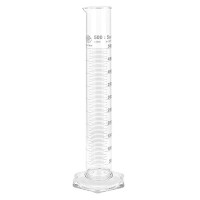 Messzylinder 500ml weiss graduiert hohe Form ISO 4788 Messzylinder 500ml weiss graduiert hohe Form ISO 4788