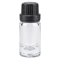 Apothekenflasche klar 5ml Tropfverschluss Pr. 2mm schwarz OV Apothekenflasche klar 5ml Tropfverschluss Pr. 2mm schwarz OV