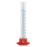 100ml Messzylinder PP, graduiert mit Fuß 100ml Messzylinder PP, graduiert mit Fuß