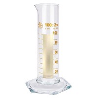 Messzylinder 100ml braun graduiert niedrige Form ISO 4788 Messzylinder 100ml braun graduiert niedrige Form ISO 4788