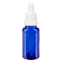 Pipettenflasche blau 20ml, Pipette weiss OV Pipettenflasche blau 20ml, Pipette weiss OV