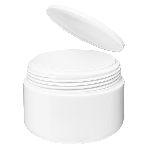 Cremedose 'Softline' weiss 50ml mit SV und Abdeckscheibe