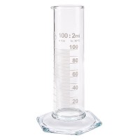 Messzylinder 100ml weiss graduiert niedrige Form ISO 4788 Messzylinder 100ml weiss graduiert niedrige Form ISO 4788