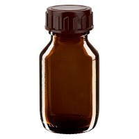 50ml Euro-Medizinflasche braun mit braunem Verschluss 50ml Euro-Medizinflasche braun mit braunem Verschluss