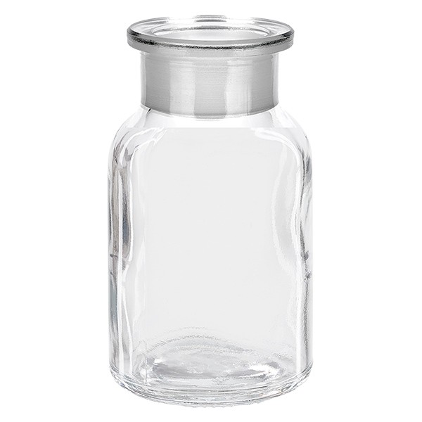 Apoteksflaska med glaspropp 100ml bred mun