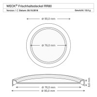 Förhandsgranskning: WECK 200ml Sturzglas mit Frischhalte Deckel Förhandsgranskning: WECK 200ml Sturzglas mit Frischhalte Deckel