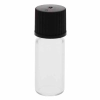 Gewindeflaschen klar 1,5 - 2 ml, 11,6 x 32mm inkl. Verschluss 136 schwarz mit Innenkonus Gewindeflaschen klar 1,5 - 2 ml, 11,6 x 32mm inkl. Verschluss 136 schwarz mit Innenkonus