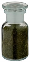 Gewürzglas Idee: Apothekerflasche 100 ml Weithals Klarglas inkl. Glasstopfen Gewürzglas Idee: Apothekerflasche 100 ml Weithals Klarglas inkl. Glasstopfen