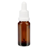 Pipettenflasche braun 10ml, Pipette weiss OV Pipettenflasche braun 10ml, Pipette weiss OV