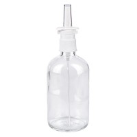 Klarglasflasche 100ml mit Nasenzerstäuber weiss Klarglasflasche 100ml mit Nasenzerstäuber weiss