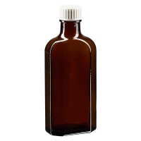 medicinflaskor i brunt glas apoteksflaskor 125ml med stängning medicinflaskor i brunt glas apoteksflaskor 125ml med stängning