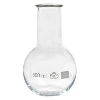 Stehkolben 500ml Weithals Borosilikat mit Bördelrand Stehkolben 500ml Weithals Borosilikat mit Bördelrand