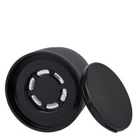 Salz-/Gewürzglas Deckel mit Vario Mühle schwarz Salz-/Gewürzglas Deckel mit Vario Mühle schwarz