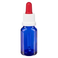Pipettenflasche blau 10ml, Pipette weiss/rot OV Pipettenflasche blau 10ml, Pipette weiss/rot OV