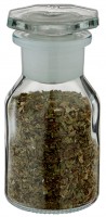 Gewürzglas Idee: 50 ml Steilbrustflasche Weithals Klarglas inkl. Glasstopfen Gewürzglas Idee: 50 ml Steilbrustflasche Weithals Klarglas inkl. Glasstopfen