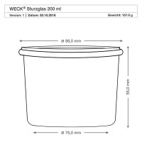 Förhandsgranskning: WECK-Sturzglas 200 ml Unterteil Förhandsgranskning: WECK-Sturzglas 200 ml Unterteil