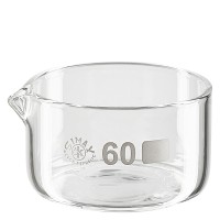 Kristalliserande skål 60ml med pipa Kristalliserande skål 60ml med pipa