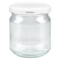 212ml Rundglas mit BioSeal Deckel weiss UNiTWIST 212ml Rundglas mit BioSeal Deckel weiss UNiTWIST