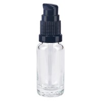 Klarglasflasche 10ml mit Pumpverschluss schwarz Klarglasflasche 10ml mit Pumpverschluss schwarz