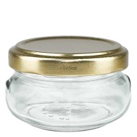 120ml Terrinenglas mit BioSeal Deckel gold UNiTWiST 120ml Terrinenglas mit BioSeal Deckel gold UNiTWiST