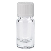 Apothekenflasche klar 5ml Tropfverschluss weiss KiSi Standard Apothekenflasche klar 5ml Tropfverschluss weiss KiSi Standard