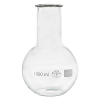 Stehkolben 1000ml Weithals Borosilikat mit Bördelrand Stehkolben 1000ml Weithals Borosilikat mit Bördelrand