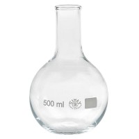 Stehkolben 500ml Enghals Borosilikat mit Bördelrand Stehkolben 500ml Enghals Borosilikat mit Bördelrand