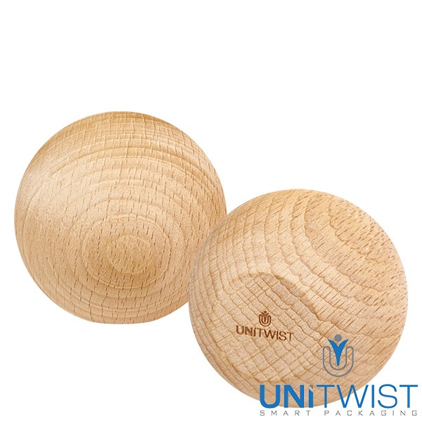 340ml Zylinderglas WECK RR60 mit Holzkugel Buche