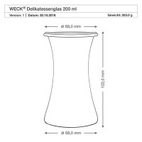 Förhandsgranskning: WECK-Delikatessenglas 200ml Förhandsgranskning: WECK-Delikatessenglas 200ml