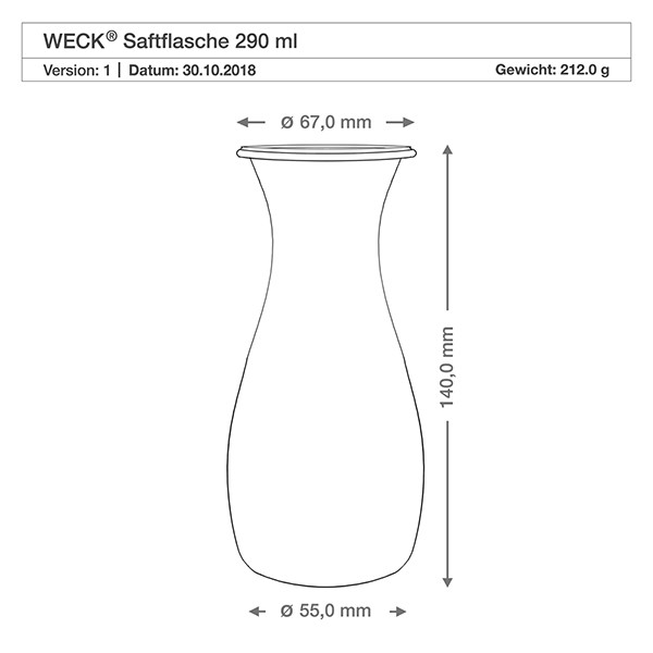 WECK-Saftflasche 290ml