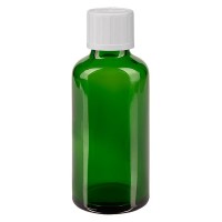 Apothekenfl. grün 50ml Schraubv. weiss KiSi St Apothekenfl. grün 50ml Schraubv. weiss KiSi St