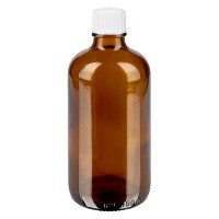 Apothekenfl. braun 100ml Tropfv. weiss 0.8mm St Apothekenfl. braun 100ml Tropfv. weiss 0.8mm St